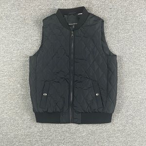 BANANA REPUBLIC Womens Black Quilted Vest. Size XS.